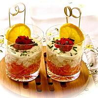 recette VERRINE PAMPLEMOUSSE - CRABE