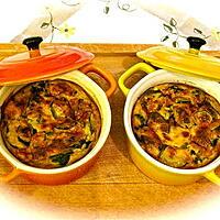 recette GRATIN DE COURGETTES EN COCOTTES