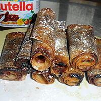 recette Petits roulés au nutella