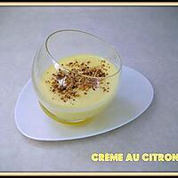 recette Petite crème au citron