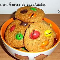 recette Ooo Cookies au beurre de cacahuètes et M&M's ooO