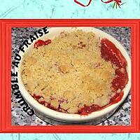 recette crumble au fraise