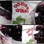 recette Mousse au fromage blanc et  aux myrtilles
