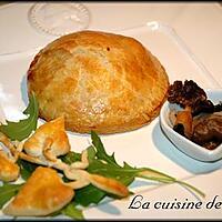 recette Tourte à la noix de Saint-Jacques et champignons des bois