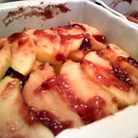 recette Gratin de pomme et confiture