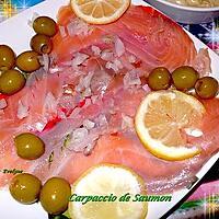 recette Carpaccio de saumon