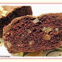 recette Cake au chocolat citron et gingembre confit