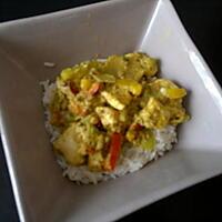 recette Poulet a l'indienne tres rapide