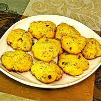 recette COOKIES AU ROQUEFORT ET AUX NOISETTES