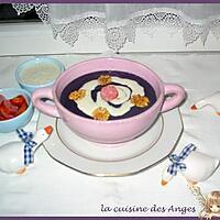 recette Velouté Violet et sa Petite Crème Gourmande