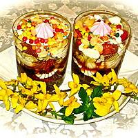 recette VERRINE FRAISES LITCHIS AU FROMAGE BLANC