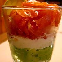 recette Verrine saumon tomate avocat