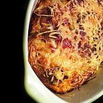 recette OJR: On Jette Rien ! Gratin de pain au jambon espagnol ....