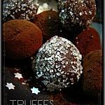 recette TRUFFES "légères" CHOCOLAT / CAFE habillées de CRISTAL