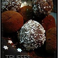 recette TRUFFES "légères" CHOCOLAT / CAFE habillées de CRISTAL