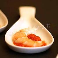 recette CREVETTES A LA VINAIGRETTE DE PIQUILLOS