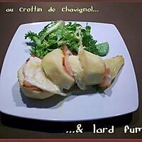 recette Poire au crottin de Chavignol & lard fumé