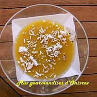 recette Blanc manger mangue-noix de coco