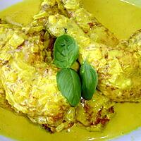 recette Cuisses de Poulet Curry Curcuma Lait Coco