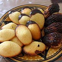 recette Madeleines au citron, coque chocolat