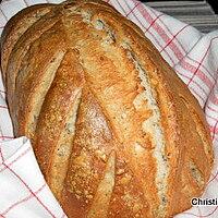 recette Pain au levain seigle et céréales