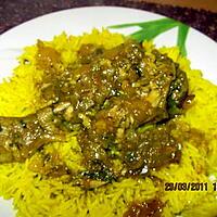 recette POULET AU CURRY