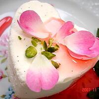 recette panna cotta au sirop de rose