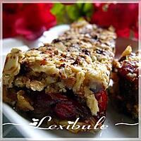 recette Barres tendre amandes, pacanes, canneberges et chocolat