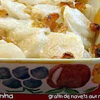 recette Gratin de navets aux raisins