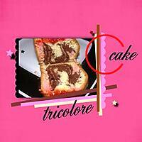 recette cake tricolore