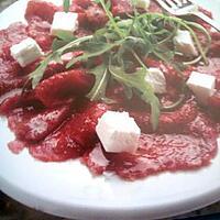 recette Carpaccio de boeuf à la féta