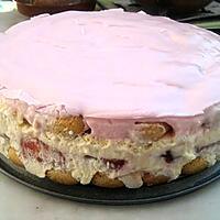 recette Tiramisu au fraise et son glaçage au fraise Tagada ®