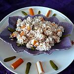 recette Salade de riz thon/surimi/cornichons