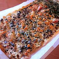 recette PIZZA AUX FRUITS DE MER