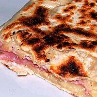 recette Un repas de dimanche soir: Naans croque monsieur faciles, rapides et excellents (6pts ww)!!!