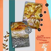 recette tourte pommes de terre 4 fromages