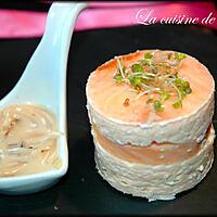 recette Mousseline aux deux saumons