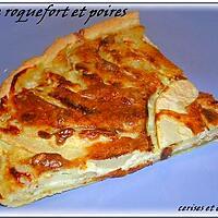 recette TARTE ROQUEFORT ET POIRES