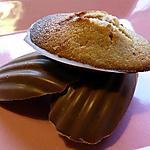 recette Madeleine à la chataigne , écorce d'orange en coque de chocolat au lait