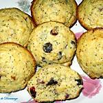 recette Muffins canneberges oranges (chocolat)