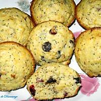 recette Muffins canneberges oranges (chocolat)