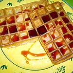 recette Gaufres chaudes au caramel