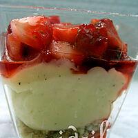 recette TARTE AUX FRAISES EN VERRINE