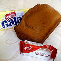 recette Cake Chocolat blanc et Speculoos