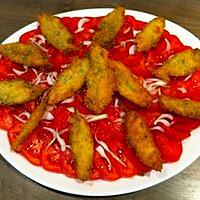 recette Salade de tomates et ses beignets de feuilles de sauge.