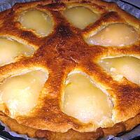 recette Tarte aux poires amandine