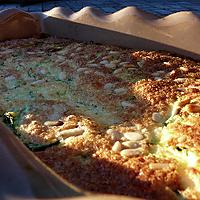 recette Clafouti courgettes jambon cru feta pignons