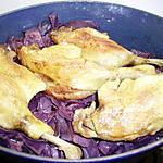 recette cuisses de canard rôties sur lit de chou rouge