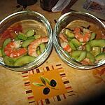 recette salade de concombre avocat et crevettes