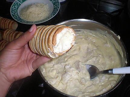 Roulé au fromage et au poulet